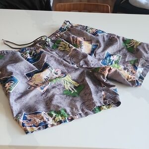 Tropical Print Men's Shorts